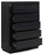 Londer - Black - Chest of Drawers (B768-46) by Ashley