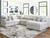 Cuddle Plush - Arctic - 6-Piece Sectional with Chaise (PC59106S3) by Ashley