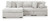 Cuddle Plush - Arctic - 3-Piece Sectional with Chaise (PC59106S7) by Ashley