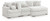 Cuddle Plush - Arctic - 3-Piece Sectional with Chaise (PC59106S1) by Ashley