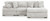 Cuddle Plush - Arctic - 3-Piece Sectional with Chaise (PC59106S1) by Ashley