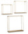 Efharis - Natural/Gold Finish - Wall Shelf (Set of 3) (A8010107) by Ashley