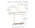 Efharis - Natural/Gold Finish - Wall Shelf (Set of 3) (A8010107) by Ashley