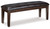 Haddigan - Dark Brown - Dining Bench (D596-00) by Ashley