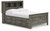 Frandern - Gray - Full Bookcase Panel Bed with Storage (B4480B9) by Ashley
