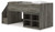 Frandern - Gray - Twin Loft Bed with Bookcase Storage (B4480B14) by Ashley