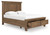 Feddinger - Medium Brown - Queen Panel Storage Bed (PCB779B11) by Ashley