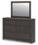 Fraluna - Charcoal - Dresser and Mirror (PCB3370B1) by Ashley