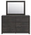 Hollivern - Dark Gray - Dresser and Mirror (PCB2108B1) by Ashley
