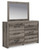 Graystorm - Brown Gray - Dresser and Mirror (PCB2405B1) by Ashley
