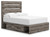Graystorm - Brown Gray - Full Panel Storage Bed (PCB2405B16) by Ashley