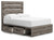 Graystorm - Brown Gray - Full Panel Storage Bed (PCB2405B16) by Ashley