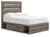 Graystorm - Brown Gray - Full Panel Bed with Storage (PCB2405B17) by Ashley