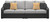 Beachcroft - Black/Light Gray - 5-Piece Outdoor Sectional (P792P6) by Ashley