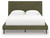 Chirason - Sage Green - Queen Upholstered Bed with Roll Slats (PCB3367-81) by Ashley