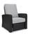 Beachcroft - Black/Light Gray - Recliner (P792-825)