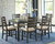 Rokane - Brown - Dining Table and Chairs (Set of 7) (D397-425) by Ashley