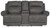 Austere - Gray - Reclining Loveseat with Console (3840194) by Ashley