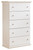 Bostwick Shoals - White - Chest of Drawers (B139-46) by Ashley
