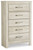 Bellaby - Whitewash - Chest of Drawers (B331-46) by Ashley
