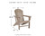 Sundown Treasure - Driftwood - Adirondack Chair (P014-898) by Ashley