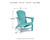Sundown Treasure - Turquoise - Adirondack Chair (P012-898) by Ashley
