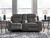 Jesolo - Dark Gray - Reclining Loveseat with Console (8670594) by Ashley