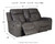 Jesolo - Dark Gray - Reclining Loveseat with Console (8670594) by Ashley
