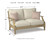 Clare View - Beige - Loveseat with Cushion (P801-835) by Ashley