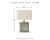 Deondra - Gray - Table Lamp (L208234) by Ashley