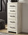 Cambeck - Whitewash - Narrow Chest of Drawers (B192-11) by Ashley