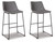 Centiar - Gray - Pub Height Bar Stool (Set of 2) (D372-830) by Ashley