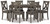 Caitbrook - Gray - Dining Table and Chairs (Set of 7) (D388-425) by Ashley