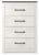 Gerridan - White/Gray - Chest of Drawers (B1190-44) by Ashley