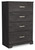 Belachime - Charcoal - Chest of Drawers (B2589-44) by Ashley