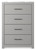 Cottonburg - Light Gray/White - Chest of Drawers (B1192-44) by Ashley