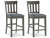 Hallanden - Two-tone Gray - Counter Height Bar Stool (Set of 2) (D589-124) by Ashley