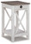 Adalane - White/Gray - Accent Table (A4000374) by Ashley