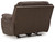 Dunleith - Chocolate - Power Recliner (U7160482) by Ashley