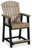 Fairen Trail - Black/Driftwood - Outdoor Counter Height Bar Stool (Set of 2) (P211-124) by Ashley