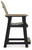 Fairen Trail - Black/Driftwood - Outdoor Counter Height Bar Stool (Set of 2) (P211-124) by Ashley
