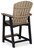 Fairen Trail - Black/Driftwood - Outdoor Counter Height Bar Stool (Set of 2) (P211-124) by Ashley