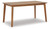 Janiyah - Light Brown - Outdoor Dining Table (P407-625) by Ashley