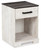 Shawburn - Whitewash/Charcoal Gray - Nightstand (EB4121-291) by Ashley