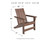 Emmeline - Brown - Adirondack Chair (P420-898) by Ashley