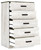 Shawburn - Whitewash/Charcoal Gray - Chest of Drawers (EB4121-245) by Ashley