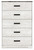 Shawburn - Whitewash/Charcoal Gray - Chest of Drawers (EB4121-245) by Ashley