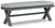 Elite Park - Gray - Outdoor Bench with Cushion (P518-600) by Ashley