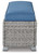Naples Beach - Light Gray - Outdoor Bench with Cushion (P439-600) by Ashley