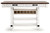 Valebeck - White/Brown - Counter Height Dining Table (D546-32) by Ashley